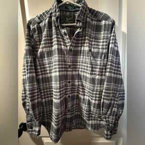 Woolrich Men's Charcoal Plaid Button Down Shirt